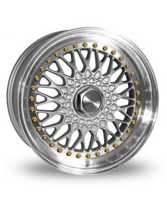 Dare Wheels DR-RS 16 x 8.0 ET 20 / 4x100 / 4x108 / 73.1 Matt Black/ w/Gold rivets